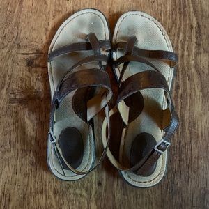 boc brown sandals!